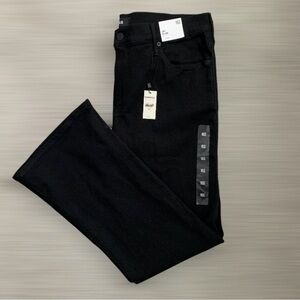 EXPRESS Women’s Jet Black‎ Wash Jeans Mid Rise Stretch Boot Cut Pockets SIZE 16S